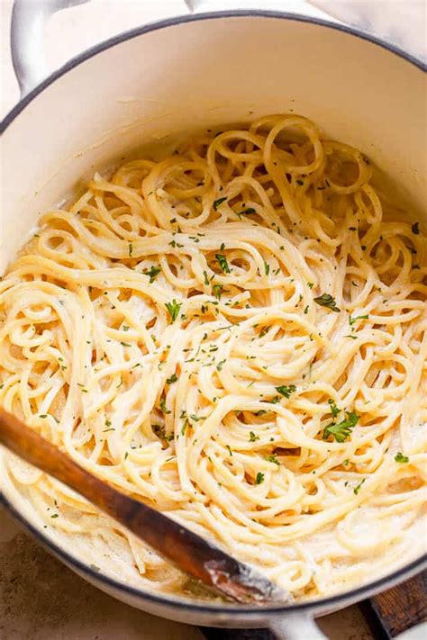 This quick and easy Cream Cheese Spaghetti is a comforting pasta dinner