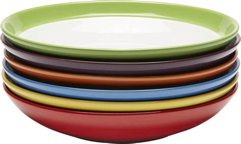Ceramic Bowls Set Salad Bowls Pasta Bowls Set Of 6 Coloured Bowls