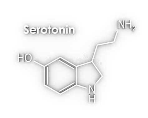 Serotonina Hormona Da Fórmula Ilustração Stock Ilustração De Hormônio Modo 162546021