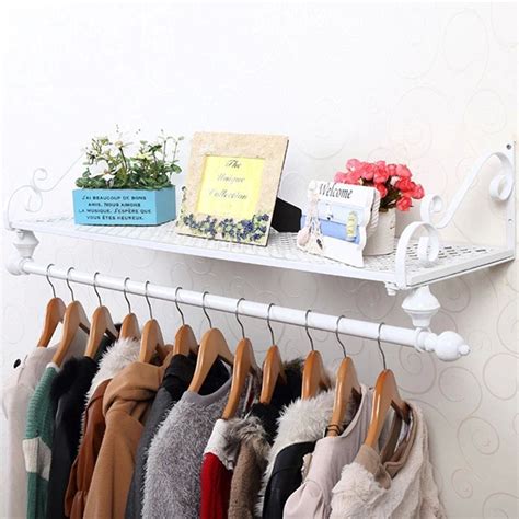 Maybe you would like to learn more about one of these? Heavy Duty Metal Clothes Rail Wall Mounted Garment Hanging ...