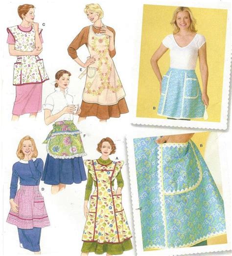 Simplicity Sewing Pattern 4282 Womens Aprons 1950s Style Designed By