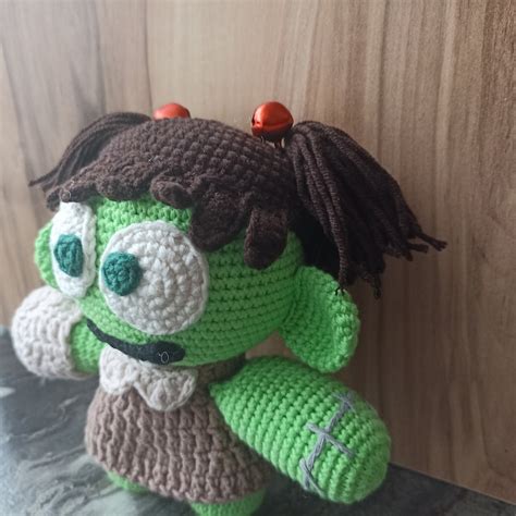 Spookiz Zizi Mini Amigurumi Crochet Stuffed Toy Spookiz Zizi Handmade Toy T For Spookiz