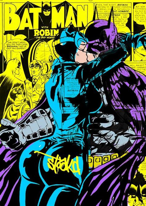 Batman Catwoman Kiss Batman And Catwoman Dc Comics Artwork Catwoman Comic
