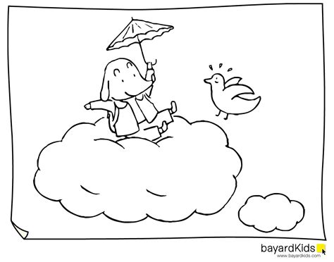 Coloriages nuage (nature) ➜ des tonnes de dessins à colorier gratuits. dessin à colorier nuage de pluie