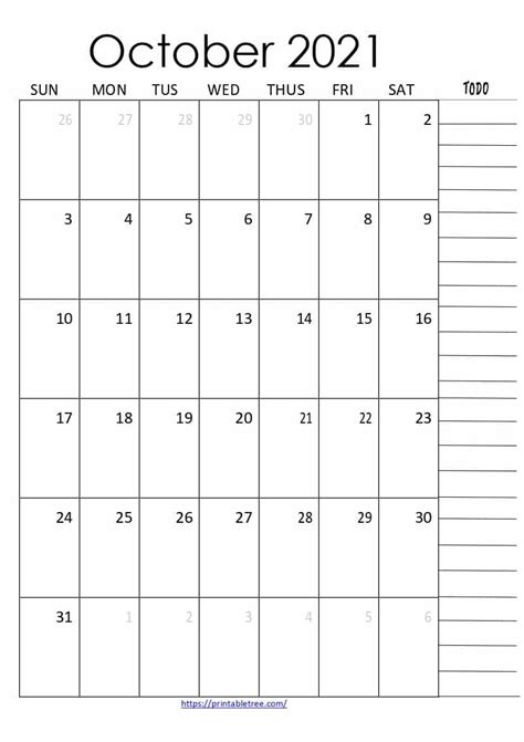 Editable October 2021 Calendar Free Printable Calendar Monthly Images