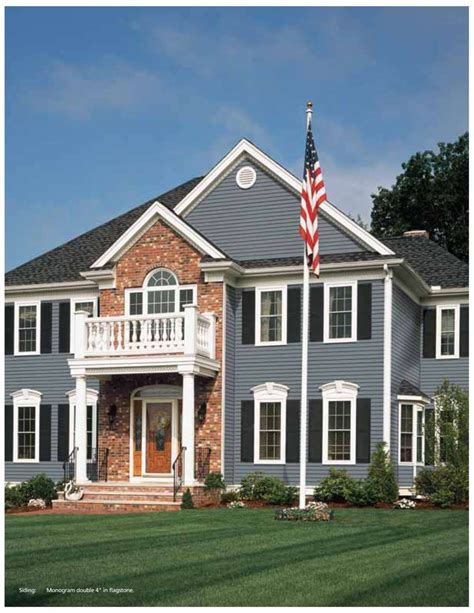 Certainteed Flagstone House Exterior Blue Red Brick Exteriors Red