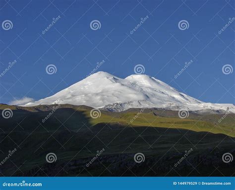Elbrus Travel To The Caucasus Mountains In Kabardino Balkaria Stock