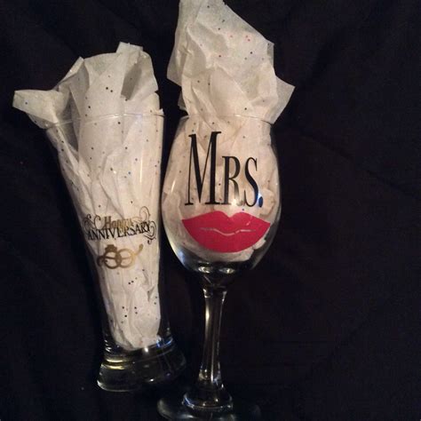 Mr And Mrs Glasses For An Anniversary T Pilsner Glass