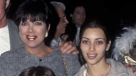 Kris Jenner S Old Photo Shows Kim Kardashian With 90s Brows Allure