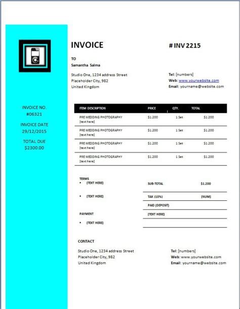 Cell Phone Repair Invoice Template Professional Sample Template