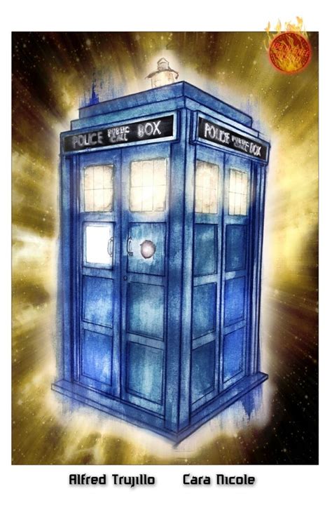 Tardis Doctor Who 11x17 Art Print By Alfred Trujillo Colored By Az