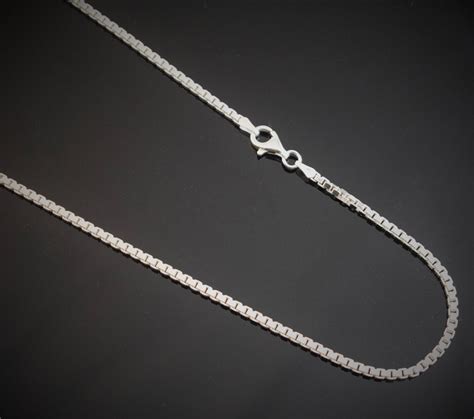 Sterling Silver Box Chain 25mm Thick Solid Necklace 1618202224