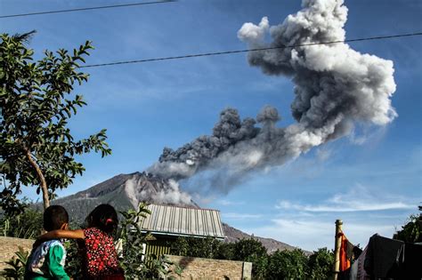 Aftermath Of Mount Sinabung Volcanic Eruption In Indonesia Photos