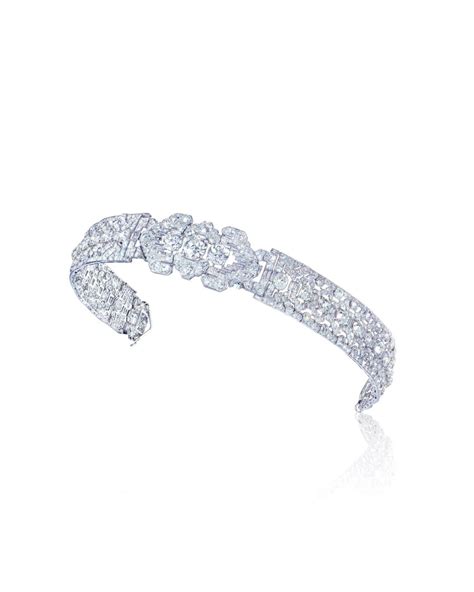 Superb Art Deco Diamond Bandeau Cartier Jewelry Tiara Christies