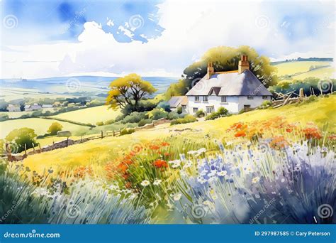 Discover the Enchanting Countryside: a Virtual Adventure through Stock