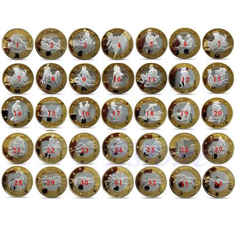 2015 34pcs Sex 6 Euro Coins Different Kama Sutra Position Hard Plastic Capsules Ebay