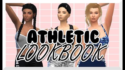 Sims 4 Cas Athletic Lookbook Youtube