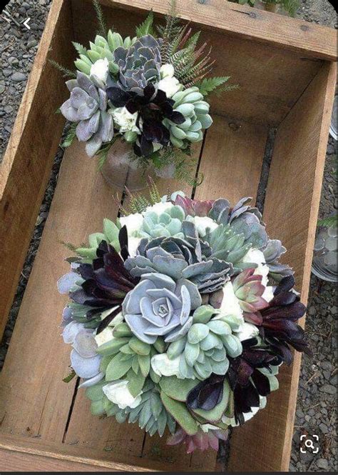 How to make a jewelled brooch wedding bouquet. Pin by Casey Cusimano on Flowers | Succulents wedding ...