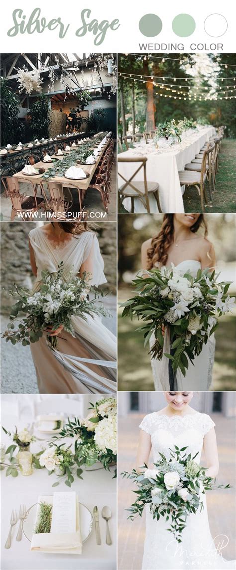2019 Silver Sage Green Wedding Color Ideas Hi Miss Puff