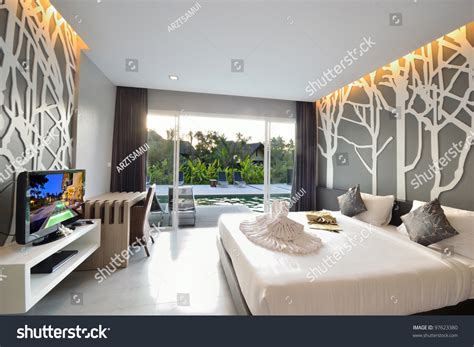 Luxury Bedroom Interior Design For Modern Life Style Stock Photo