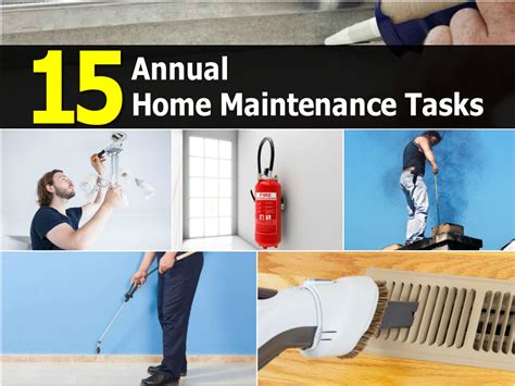 15 Annual Home Maintenance Tasks