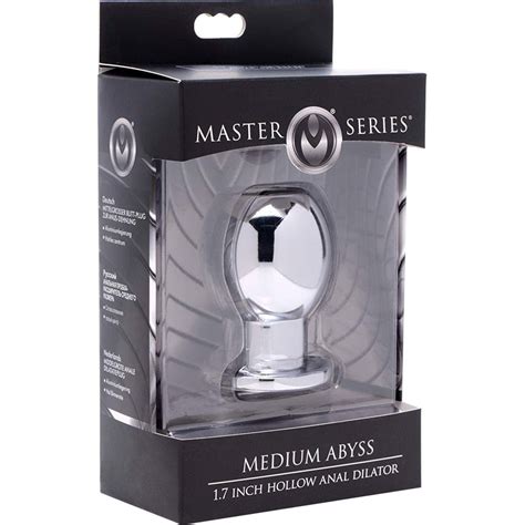 Master Series Abyss Hollow Anal Dilator 26 Silver