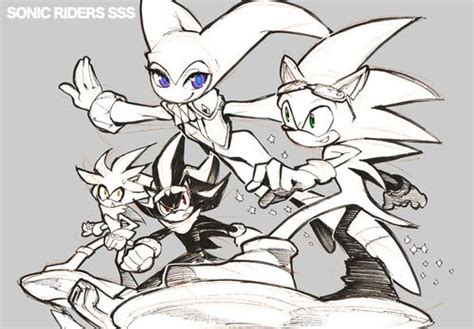 Nights In Sonic Riders Sonic Art Sonic And Shadow Sonic