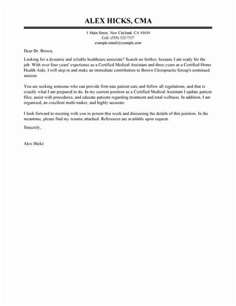 Home > medicine > medicine cvs, resumes and cover letters. Medical assistant Cover Letter Template Luxury Healthcare ...
