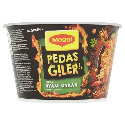 Spiciest malaysian noodles maggi pedas giler challenge! Maggi Pedas Giler Ayam Bakar 98g - Tesco Groceries