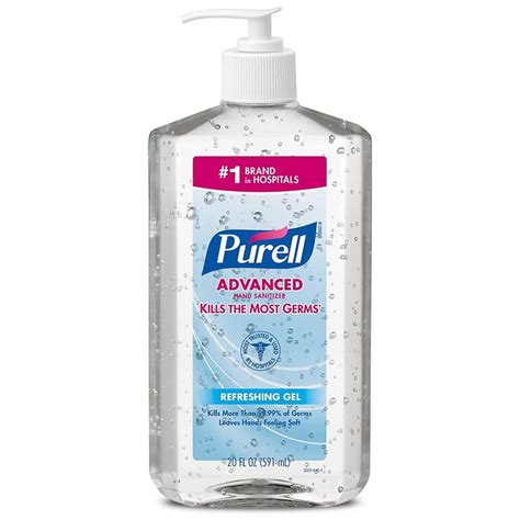 Purell Advanced 20 Oz Clean Scent Hand Sanitizer Refreshing Gel For Workplaces Pump Bottle