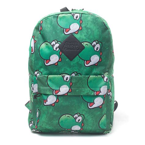 Buy Nintendo Yoshi Face Sublimation Print Unisex Backpack Green Game