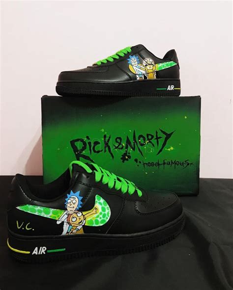 Rick provides morty with a love potion to get jessica. Nike Air Force 1 low Custom Rick and Morty