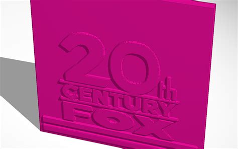 3d Design 20th Century Fox Logo Tinkercad