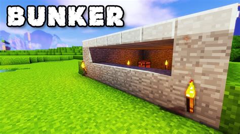 How To Build A Bunker In Minecraft Tutorial Youtube