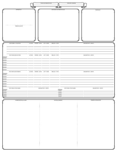 Zios 2 Page Character Sheet For Double Sided Print En World