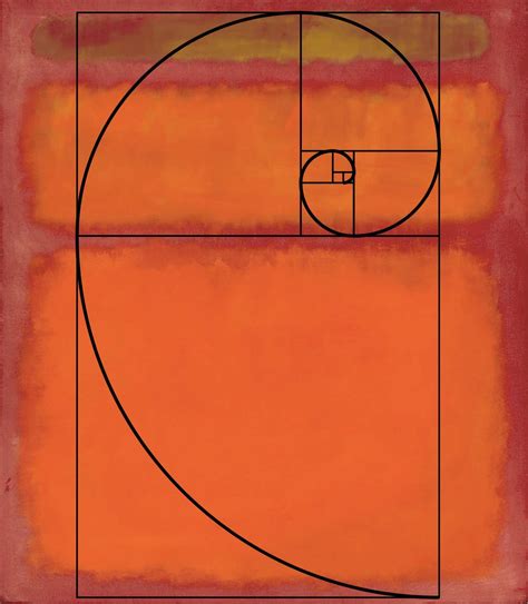 Rothko Painting With Golden Rectangle Fibonacci Art Fibonacci Spiral