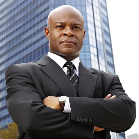Premium Ai Image Portrait Of A Confident African American Businessman