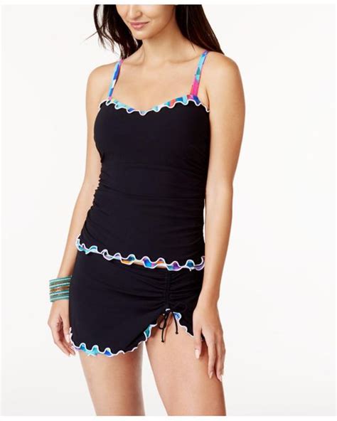 Gottex Serendipity D Cup Underwire Tankini Top In Black Lyst