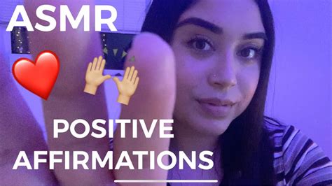 Asmr Positive Affirmations ️ Personal Attention Whisper Hand Movements Youtube