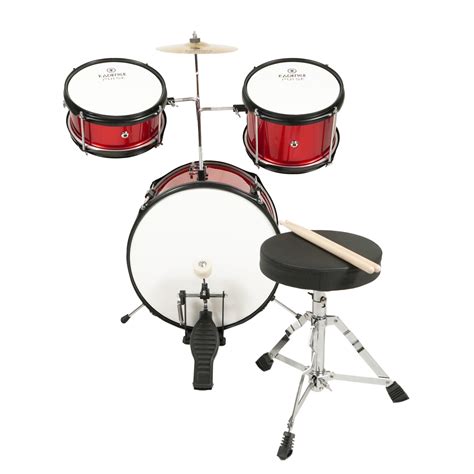 3 Piece Kids Beginner Drum Musical Instrument Set W