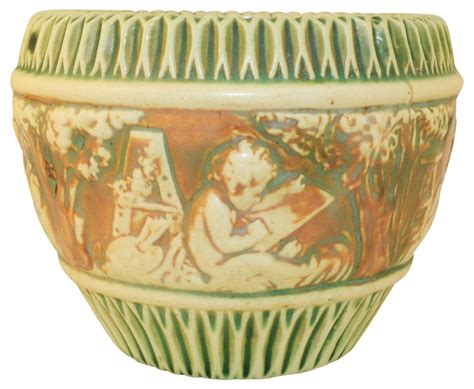 Roseville Pottery Donatello Jardiniere 575-6 | Pottery art, Pottery