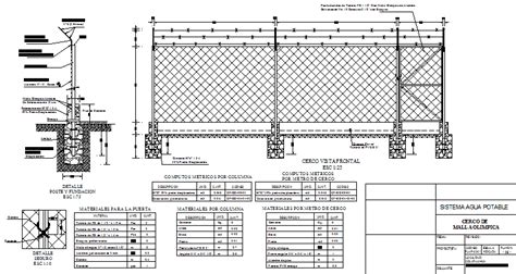 Olympic Mesh Fence Dwg Detail For Autocad • Designs Cad