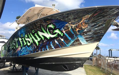 Boat Wrap Pelagic Skins Jason Mathias Art Studios