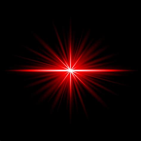 Lens Flare Red Glow Light Ray Effect Illuminated 4939946 Vector Art At