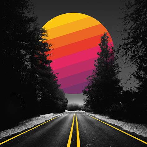 Adventure Road Abstract Colorful Sun Hd Artist 4k Wallpapers Images