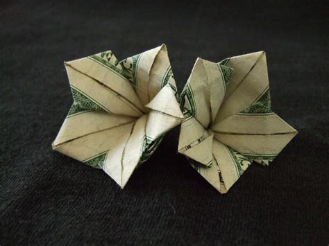Money Origami Flowers Embroidery And Origami