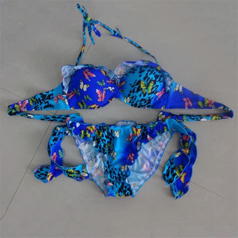 new women sexy butterfly printing swimsuit bikini on luulla