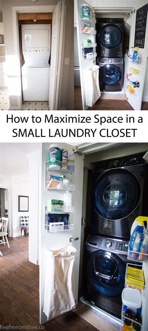 Maximize Space In A Small Laundry Closet Live Free