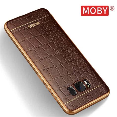 Vaku Samsung S8 Plus European Leather Stitched Gold Electroplated