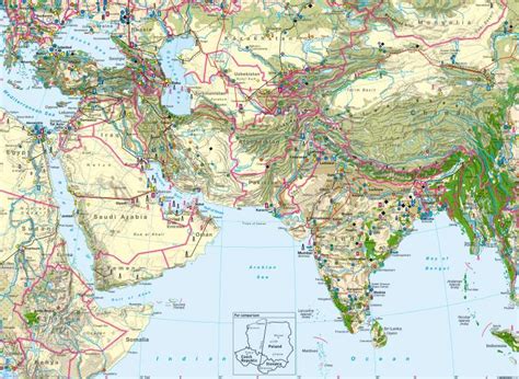Diercke Weltatlas Kartenansicht West And South Asia Economy